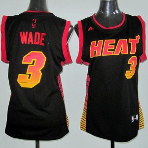 Maglie NBA Donna Wade,Miami Heats Nero2