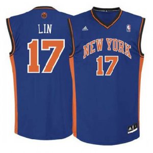 Maglie NBA Jeremy,New York Knicks Lin Blu