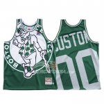 Maglia Boston Celtics Personalizzate Mitchell & Ness Big Face Verde