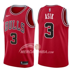 Maglie NBA Chicago Bulls Omer Asik Icon 2017-18 Rosso