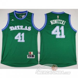 Maglie NBA Nowitzik,Dallas Mavericks Verde