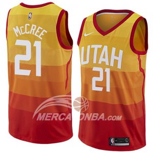 Maglia NBA Utah Jazz Erik Mccree Ciudad 2018 Giallo