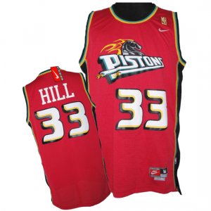 Maglie NBA Hill,Detroit Pistons Rosso