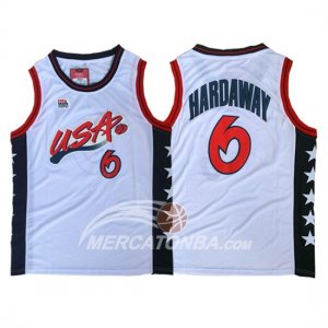 Maglie NBA Hardaway USA 1996 Bianco