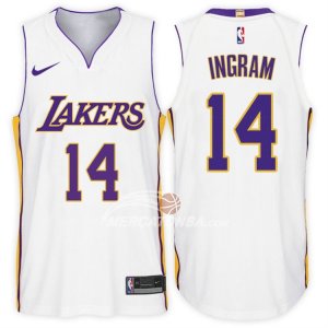 Maglie NBA Autentico Lakers Ingram 2017-18 Bianco