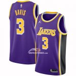 Maglia Los Angeles Lakers Anthony Davis NO 3 Statement 2021-22 Viola