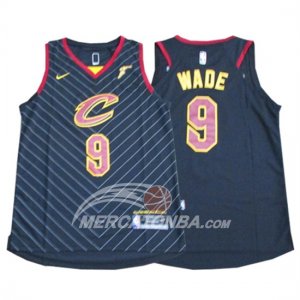 Maglie NBA Wade Cleveland Cavaliers 2017-18 Nero