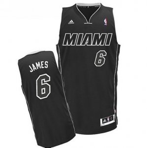 Maglie NBA Rivoluzione 30 James,Miami Heats Nero