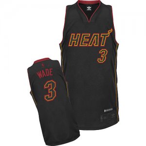 Maglie NBA Vibe Wade,Miami Heats Nero