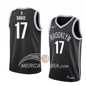 Maglie NBA Brooklyn Nets Ed Davis Icon 2018 Nero