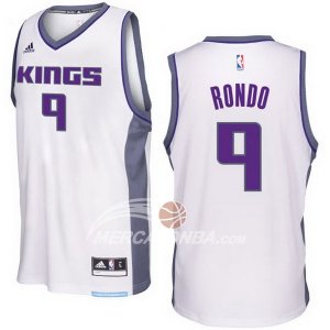 Maglie NBA Rondo Sacramento Kings Blanco