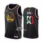 Maglia Golden State Warriors Stephen Curry NO 30 2022 Slam Dunk Special Messico Edition Nero