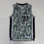 Maglia NBA Rivoluzione 30 Ginobili,San Antonio Spurs Camouflage