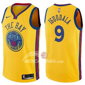 Maglie NBA Golden State Warriors Andre Iguodala Chinese Heritage Ciudad 2017-18 Or