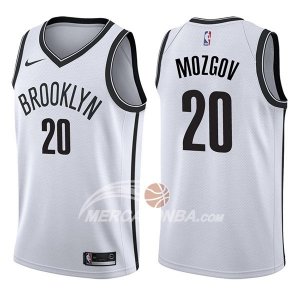 Maglie NBA Brooklyn Nets Timofey Mozgov Association 2017-18 Bianco