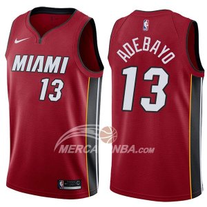 Maglie NBA Miami Heat Bam Adebayo Statehombret 2017-18 Rosso