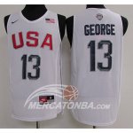Maillot de George,USA NBA 2016 Bianco