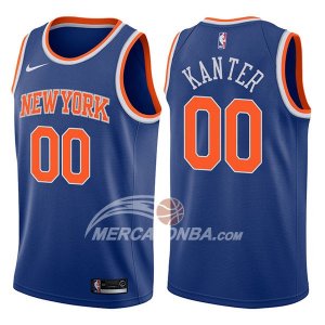 Maglie NBA New York Knicks Enes Kanter Icon 2017-18 Blu