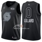 Maglia NBA Damian Lillard All Star 2018 Portland Trail Blazers Nero