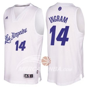Maglie NBA Ingramk Christmas,Los Angeles Lakers Bianco