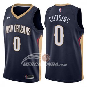 Maglie NBA Pelicans Demarcus Cousins Icon 2017-18 Blu