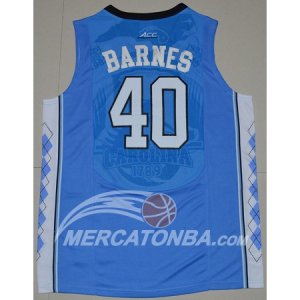Maglie NBA NCAA Harrison Barnes Blu Carolina