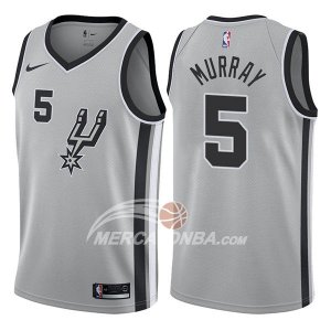 Maglie NBA San Antonio Spurs Dejounte Murray Statement 2017-18 Grigio