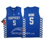 Maglia NBA Kentucky Wildcats Monk Blu