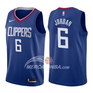 Maglie NBA Los Angeles Clippers Deandre Jordan Icon 2017-18 Blu