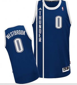 Maglie NBA Rivoluzione 30 Westbrook,Oklahoma City Thunder Blu2