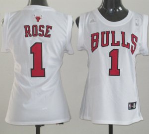 Maglie NBA Donna Rose,Chicago Bulls Bianco