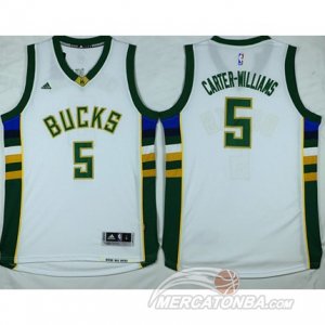 Maglie NBA Carter-Williams,Milwaukee Bucks Bianco