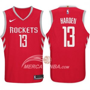 Maglie NBA James Harden Houston Rockets 2017-18 Rosso