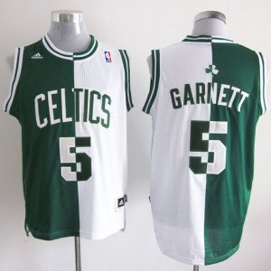 Maglie NBA Split Garnett Verde Bianco