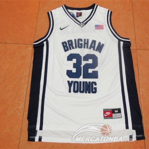 Maglie NBA NCAA Brigham Young Fredette Bianco