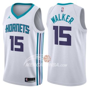 Maglie NBA Charlotte Hornets Kemba Walker Association 2017-18 Bianco