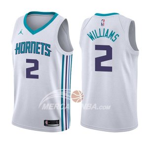 Maglie NBA Charlotte Hornets Marvin Williams Association 2017-18 Bianco