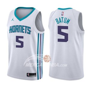 Maglie NBA Charlotte Hornets Nicolas Batum Association 2017-18 Bianco
