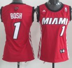 Maglia NBA Donna Bosh,Miami Heats Rosso