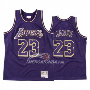Maglia Los Angeles Lakers Lebron James 2020 Chinese New Year Throwback Viola