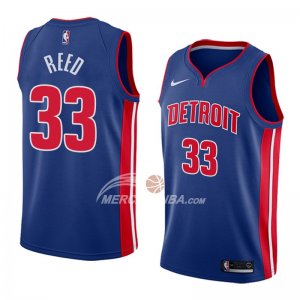 Maglie Detroit Pistons Willie Reed Icon 2018 Blu