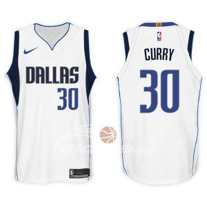 Maglie NBA Dallas Mavericks Seth Curry 2017-18 Bianco