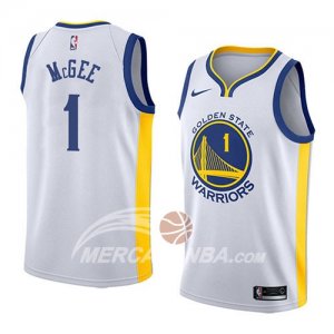 Maglie NBA Golden State Warriors Javale Mcgee Association 2018 Bianco