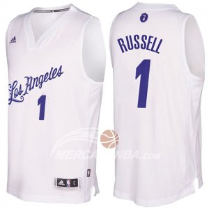 Maglie NBA Christmas 2016 D'Angelo Russell Los Angeles Lakers Bianco