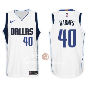 Maglie NBA Dallas Mavericks Harrison Barnes 2017-18 Bianco