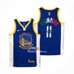 Maglia Golden State Warriors Klay Thompson NO 11 Icon Royal Special Messico Edition Blu