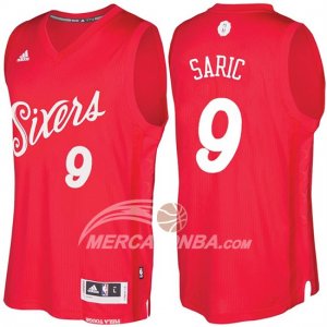 Maglie NBA Christmas 2016 Dario Saric Philadelphia 76ers Rosso