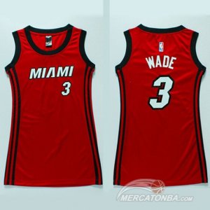 Maglie NBA Donna Wade,Miami Heats Rosso