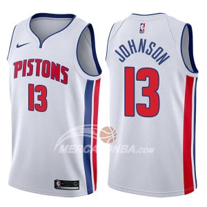 Maglie NBA Detroit Pistons Brice Johnson Association 2017-18 Bianco