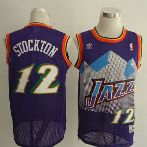 Maglia NBA retro Stockton,Utah Jazz Porpora